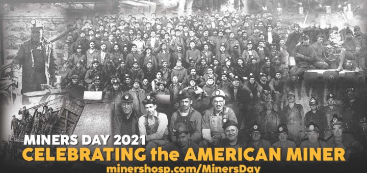 Celebrating miners poster from 2021.